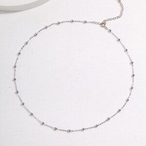 ✨ Artisan Original Sterling Silver Satellite Chain Necklace | Dainty Minimalist